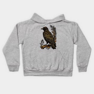 Bird Perched Kids Hoodie